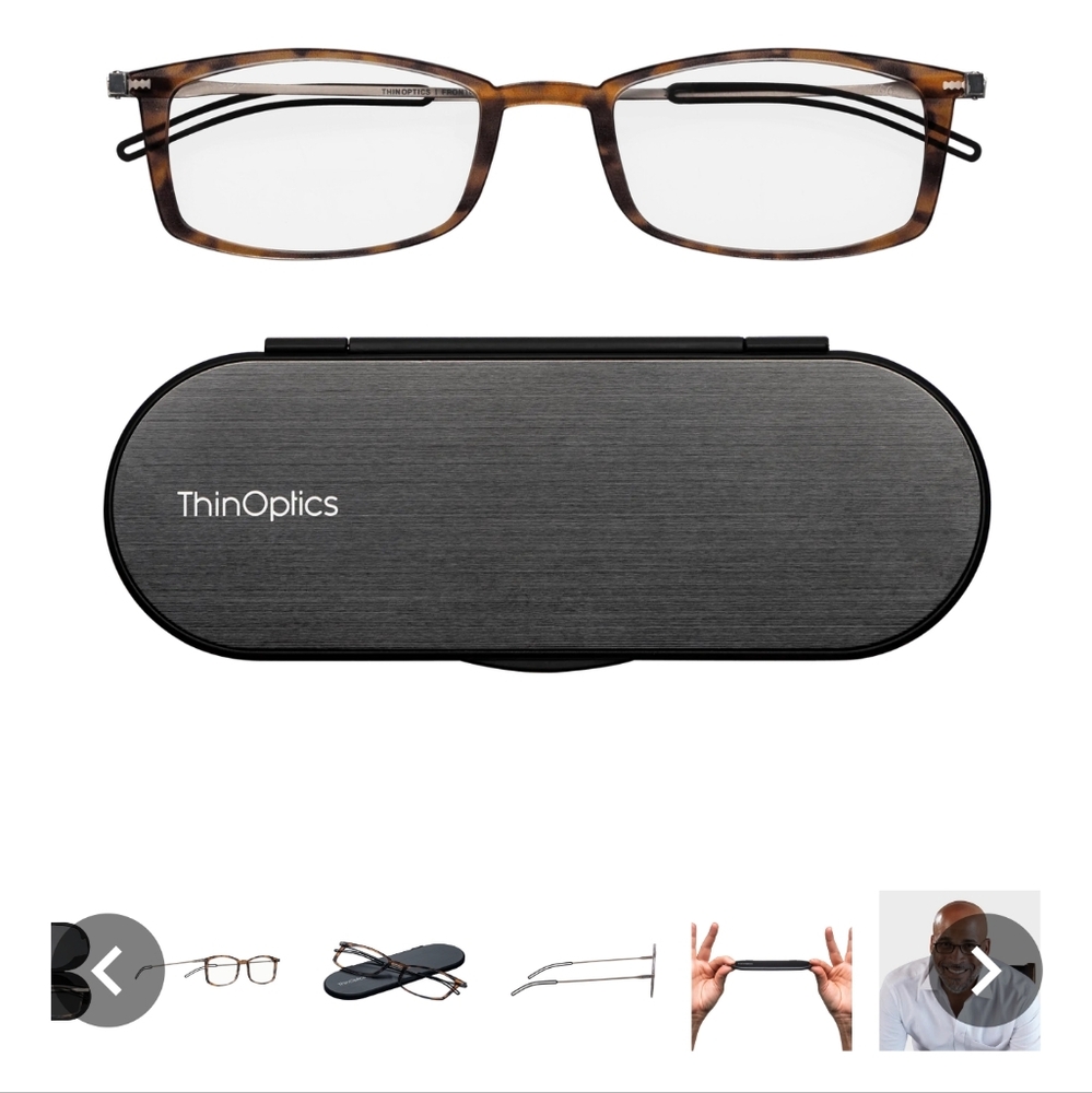 Brown Glasses with Case